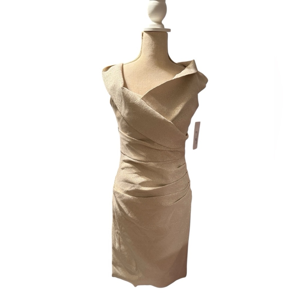 Teri Jon Gold Dress